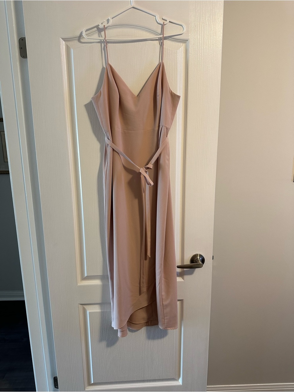 Park & Fifth Blush Pink High-Low Slip Dress